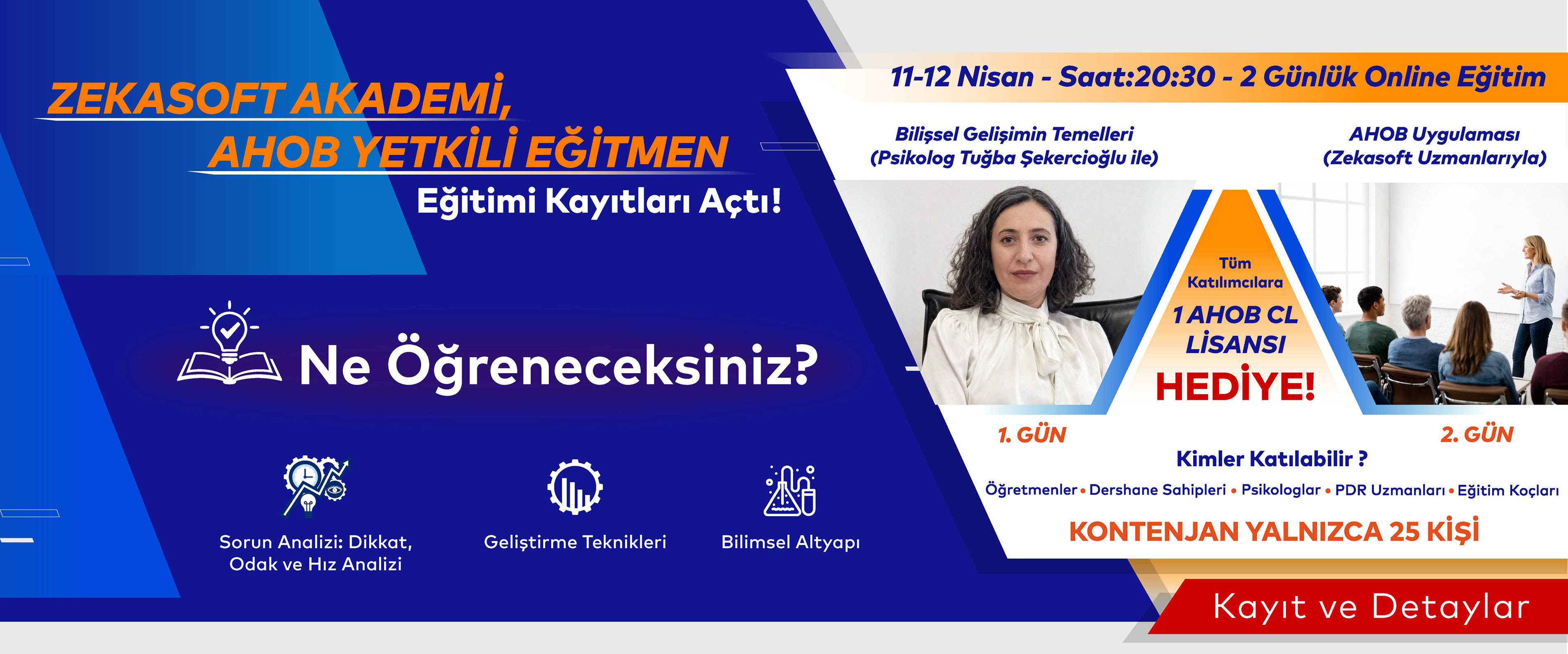 Zekasoft Akademi - AHOB Yetkili Eğitmen Eğitimi
