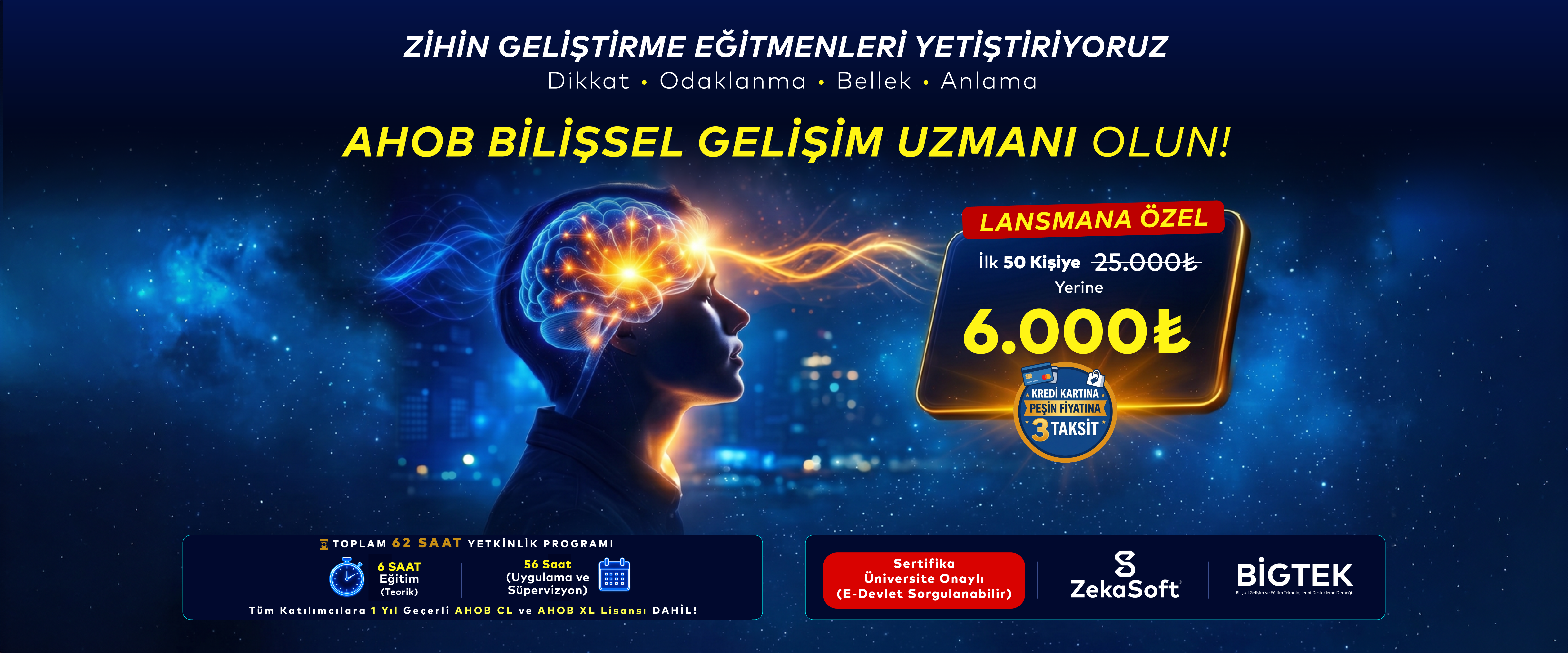 Yapay Zeka Destekli AHOB Bilişsel Gelişim Uzmanlığı Eğitimi